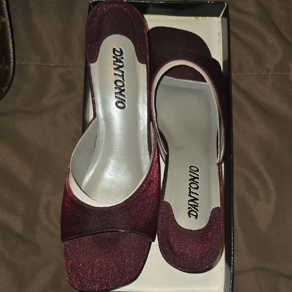 Red Sparkly Heeled Shoes